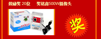 鼓勵獎20位 獎銘鑫500W攝像頭